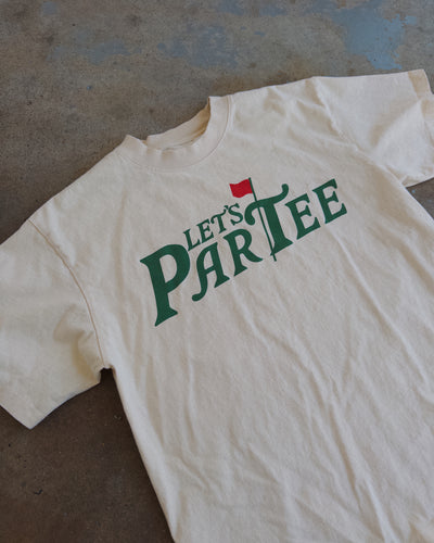 Let's Partee Cotton Tee - Ivory