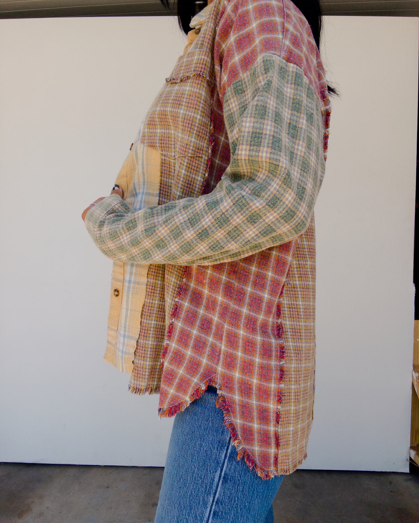 The Fireside Mix Flannel - Mustard Combo
