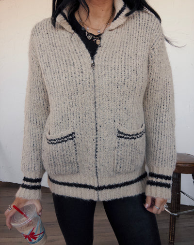 Après Zip Cardigan - Oatmeal