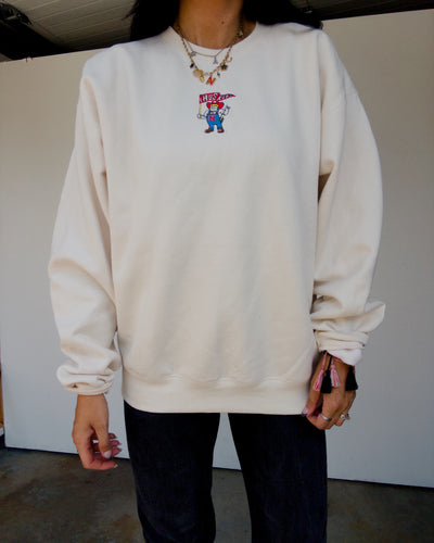 Herbie Flag Sweatshirt - Natural