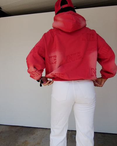 Faded NE Hoodie - Red