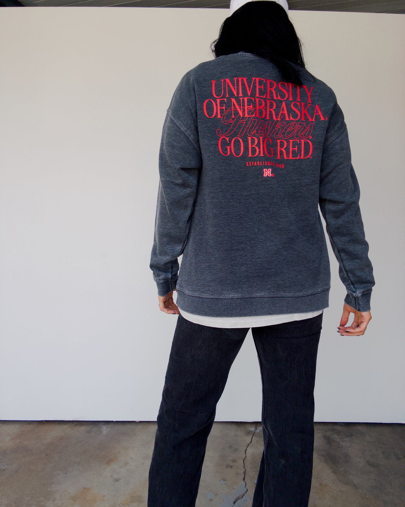 Go Big Red Campus Crew - Charcoal