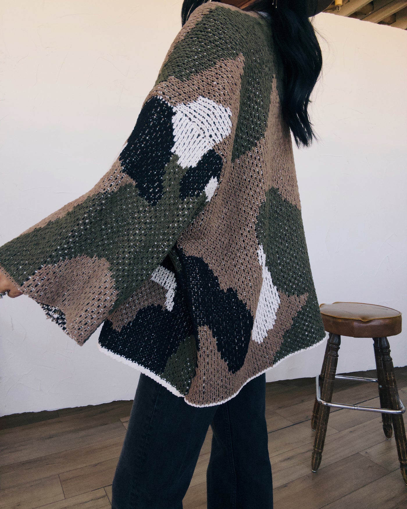 Hideaway Cardigan - Camo