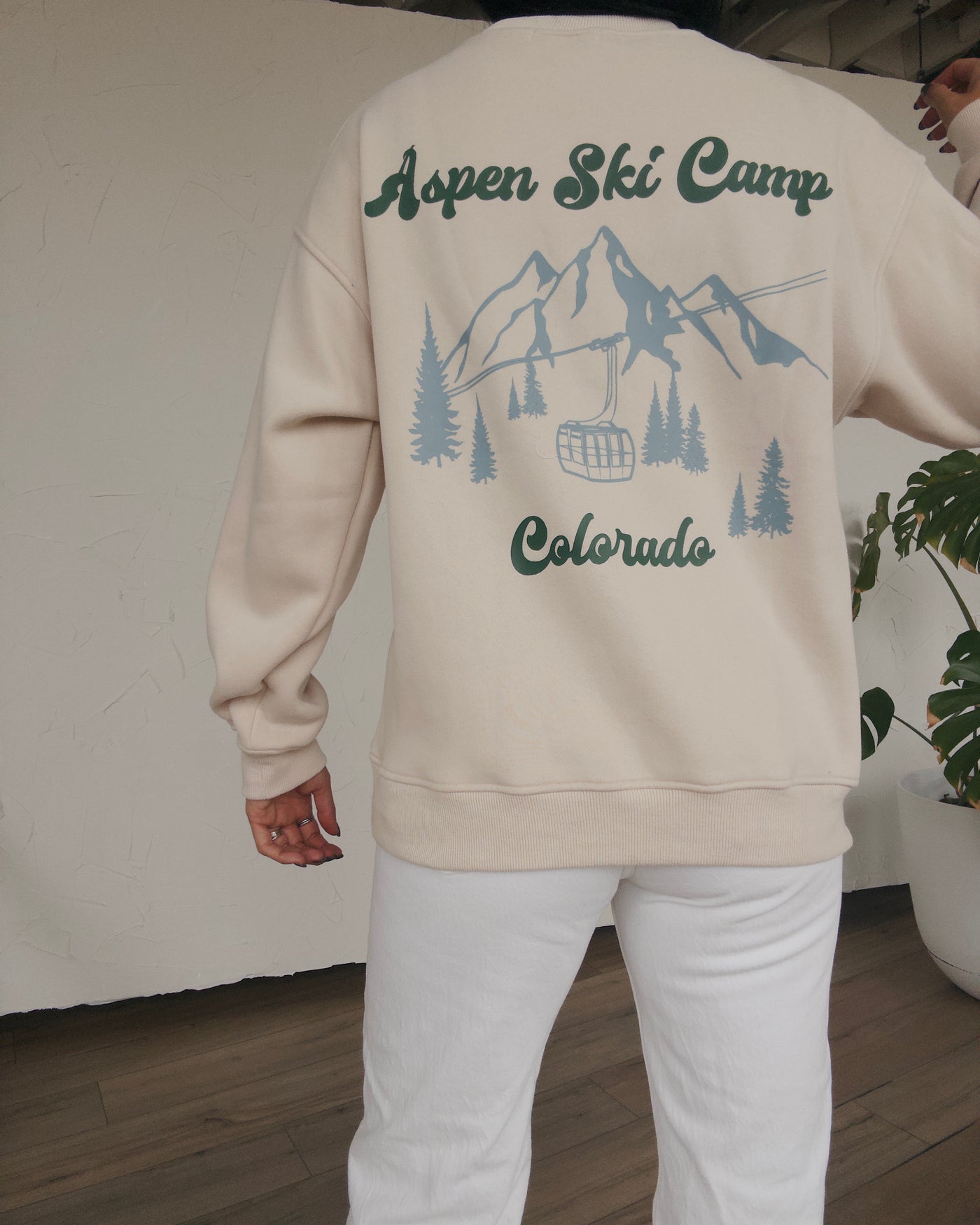 Aspen Ski Camp Sweatshirt - Natural