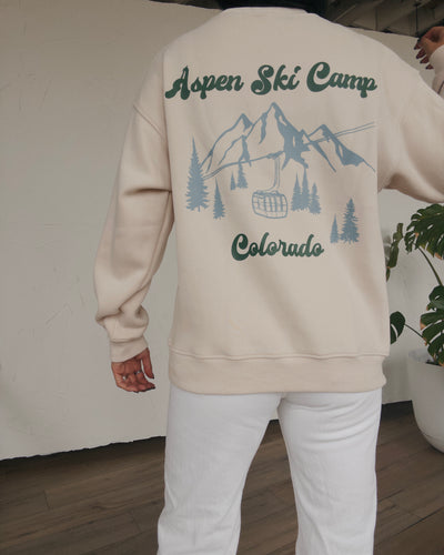 Aspen Ski Camp Sweatshirt - Natural