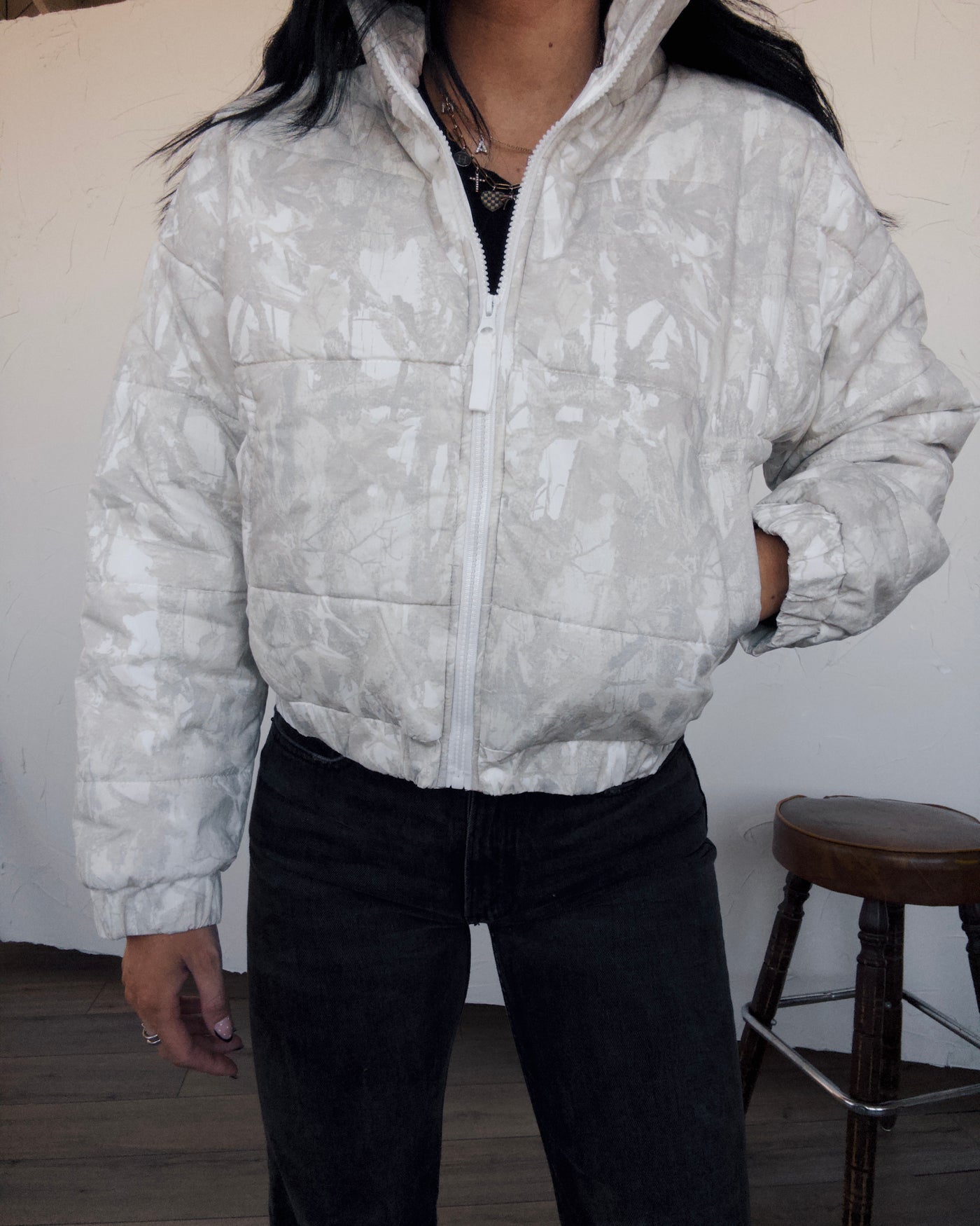 Fieldhouse Cropped Jacket - Camo