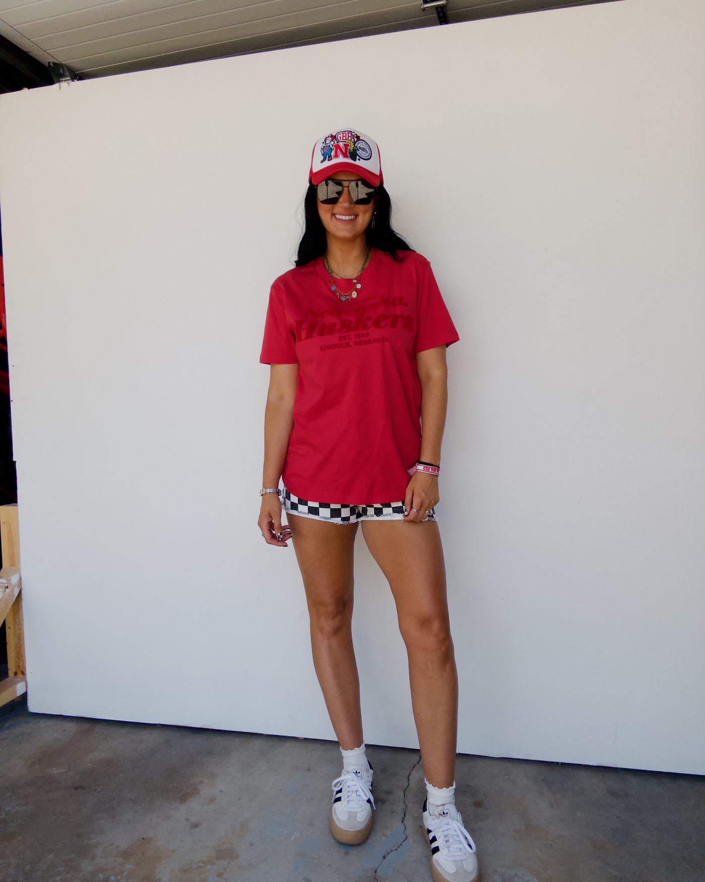 Nebraska Hansen Brush Tee - Red