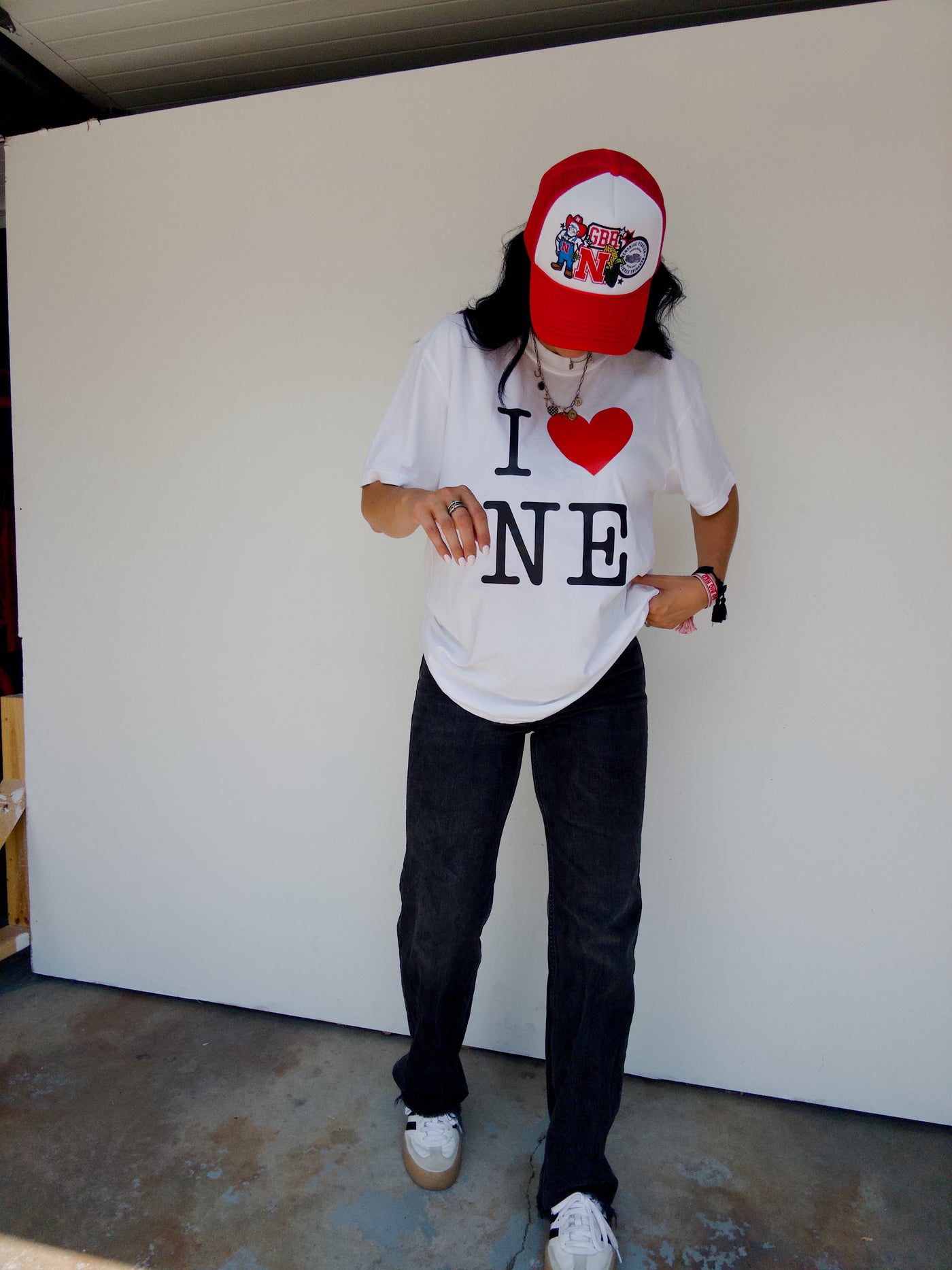 I Love NE Cotton Tee - White