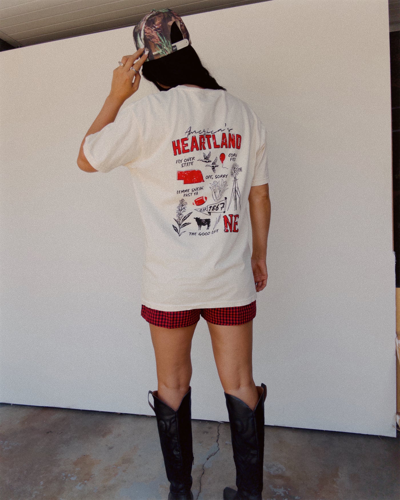 America's Heartland Doodle Tee - Ivory