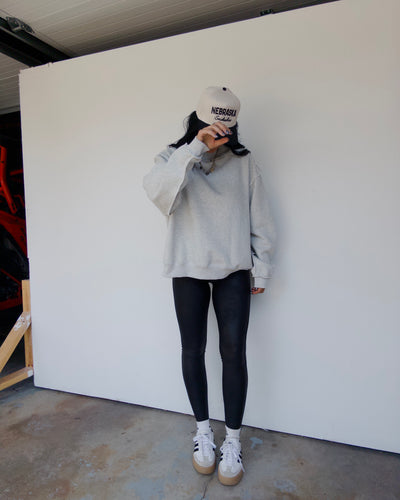 Solid Reversible Mockneck - Grey