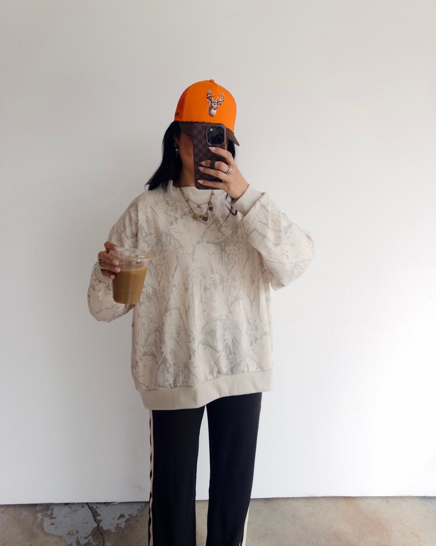 Scount & Seek Mock Neck Pullover - Taupe Camo