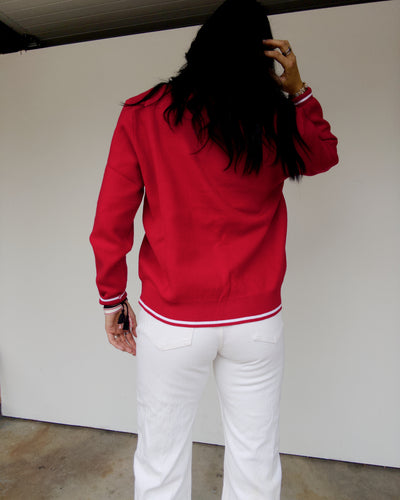 Nebraska Wicks Sweater - Red