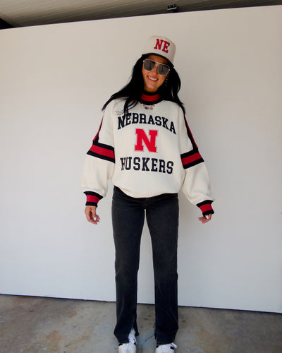PREORDER Nebraska Mockneck Pullover - Cream