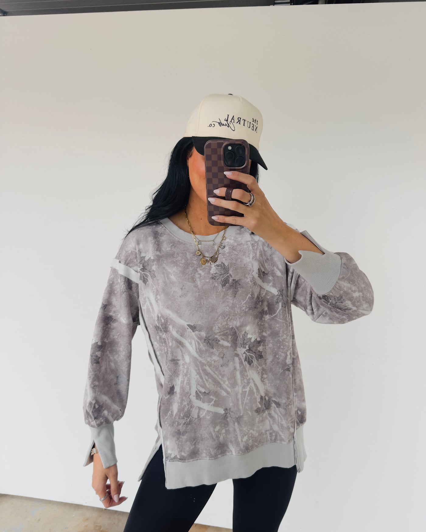 Faded Fields Pullover - Grey Camo