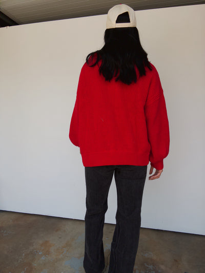 Fieldstone Cardigan - Red