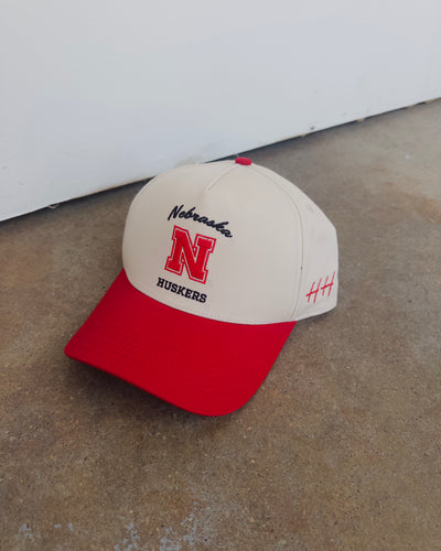Huskers Tradition Hat - Cream/Red