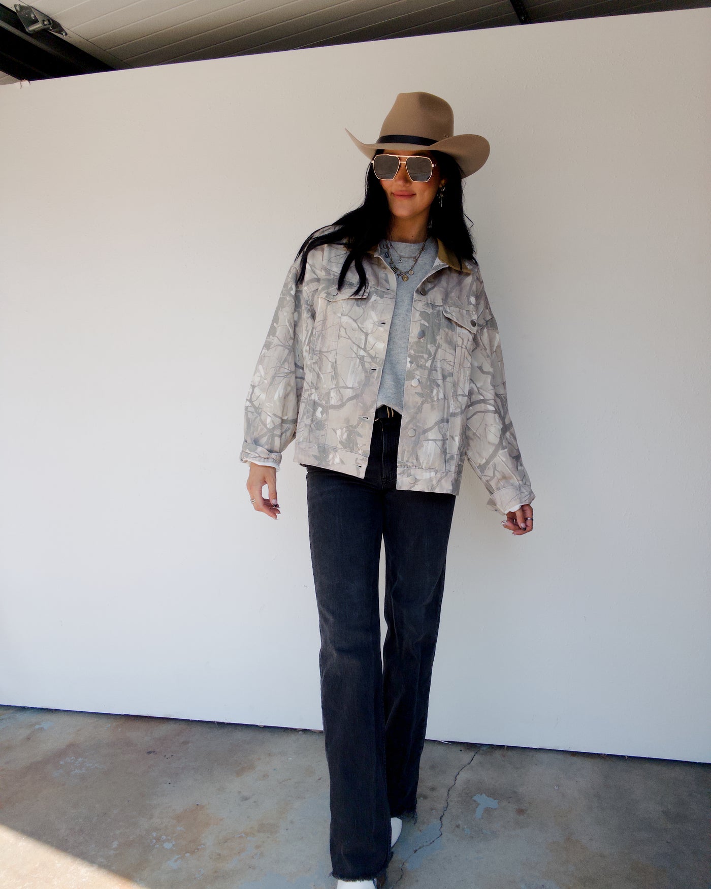 Wooland Oversized Jacket - Camo