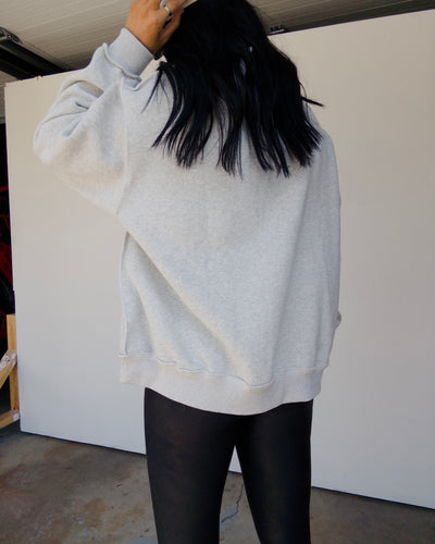 Solid Reversible Mockneck - Grey