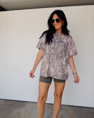 Trailblazer Oversized Camo Tee - Dark