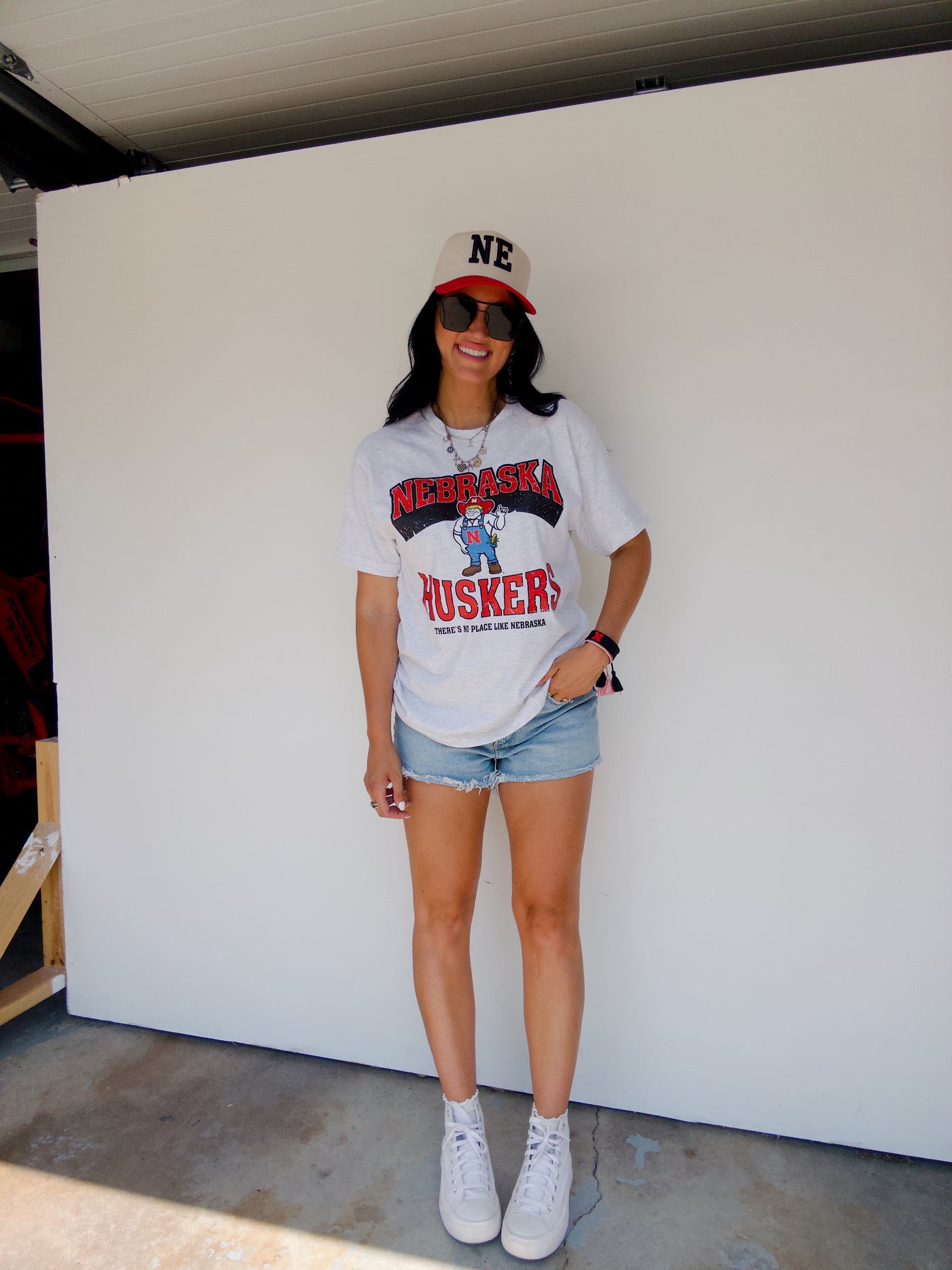 No Place Like NE Cotton Tee - Ash