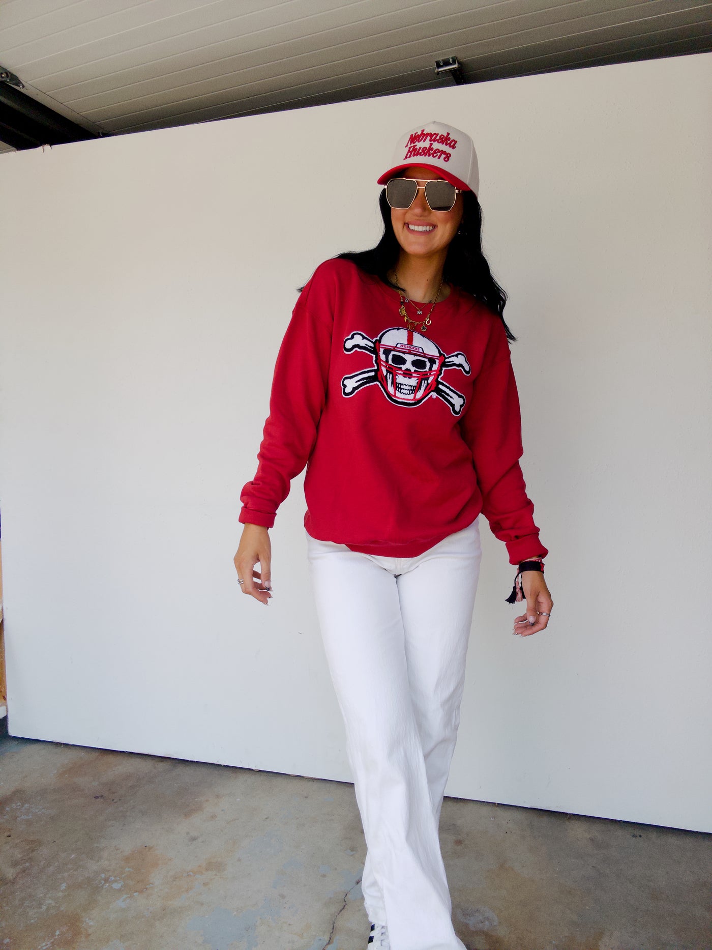 Throw The Bones Sweatshirt - Red
