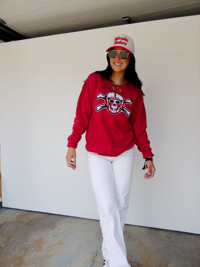 Throw The Bones Sweatshirt - Red