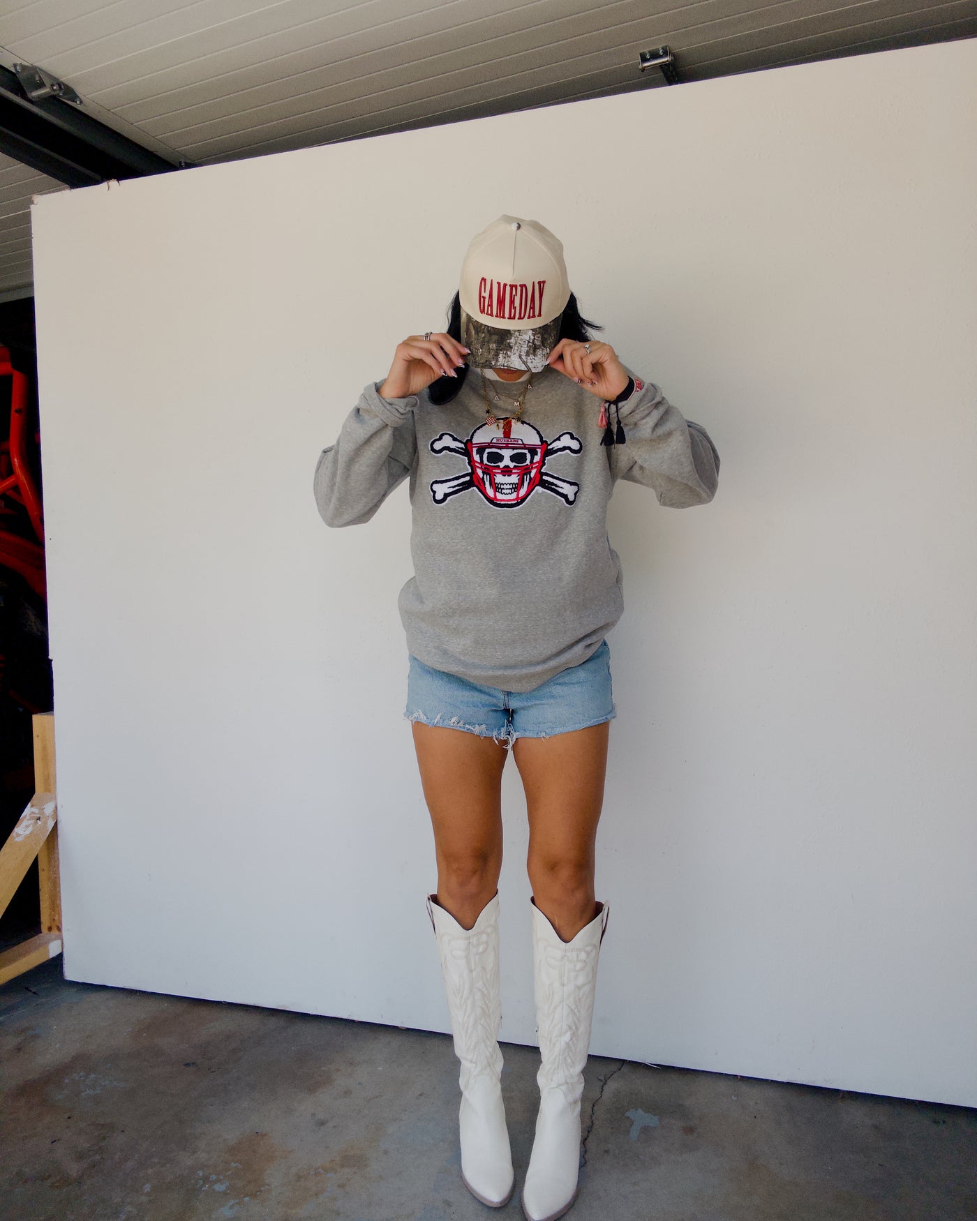 Throw The Bones Sweatshirt - Grey