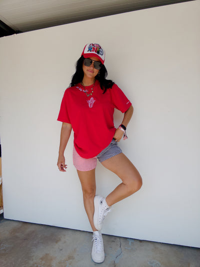 Go Big Red Corn Cotton Tee - Red