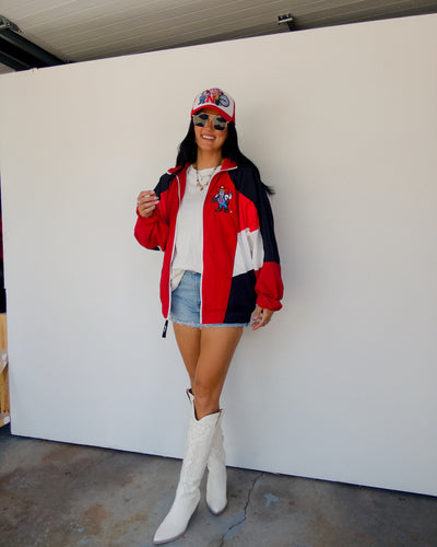 Herbie Oversized Track Jacket - Red