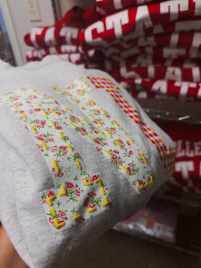 NU Quilted Puff Sweatshirt - Grey
