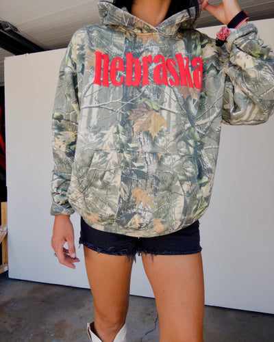 Nebraska Puff Hoodie - Camo