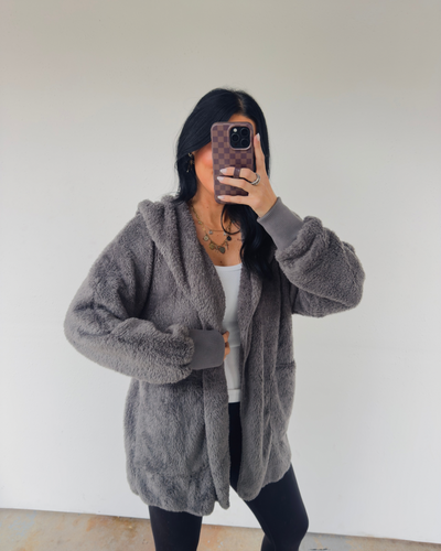 Cozy Cardigan - Steel Grey