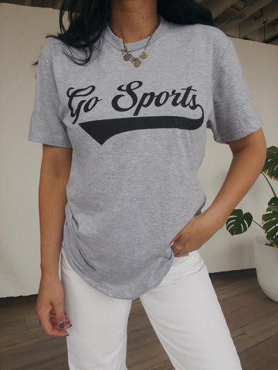 Go Sports Tee - Heather Grey