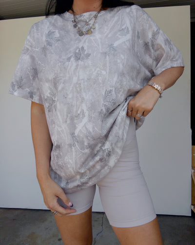 Ribbed Biker Shorts - Taupe