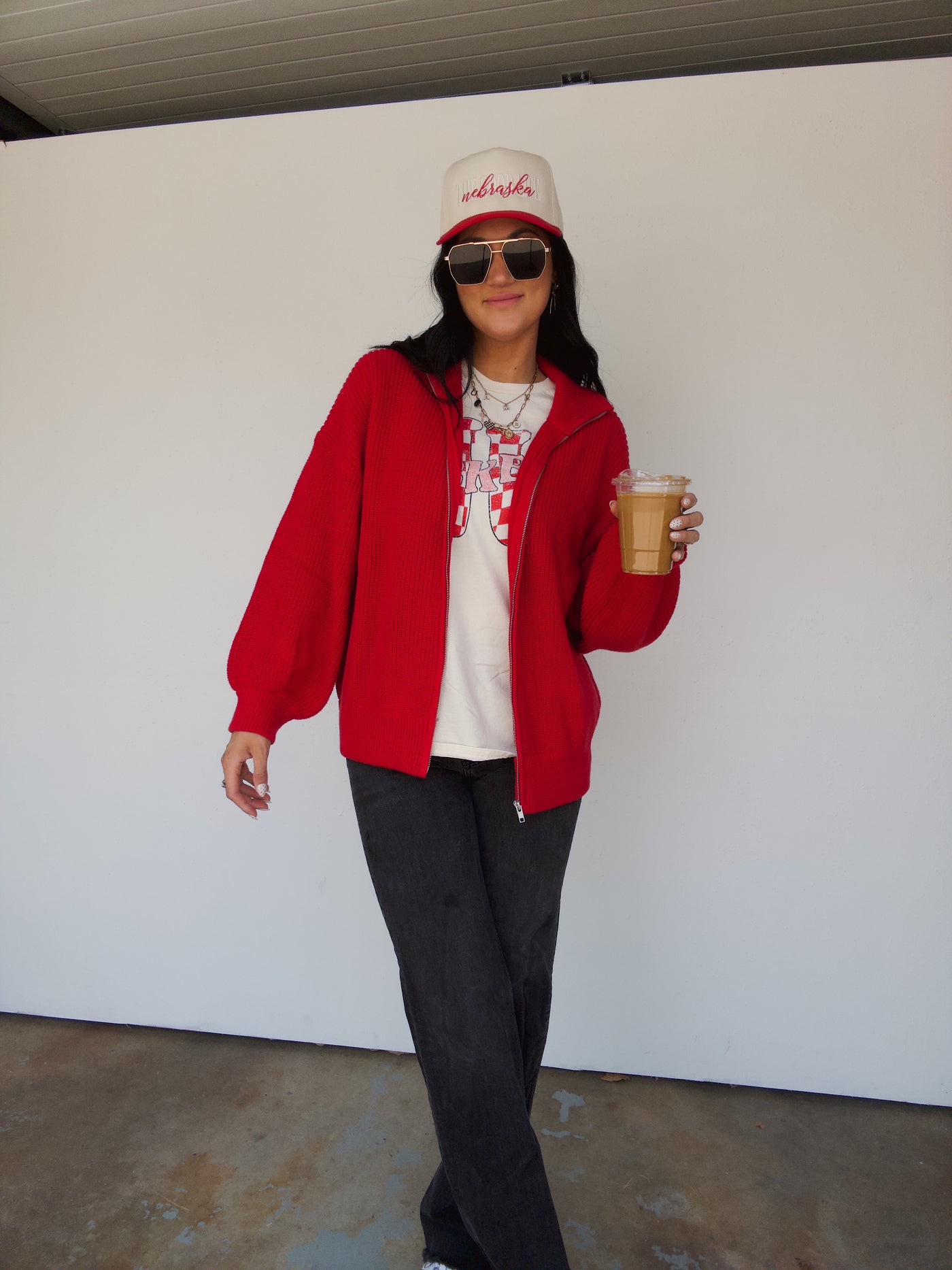 Fieldstone Cardigan - Red