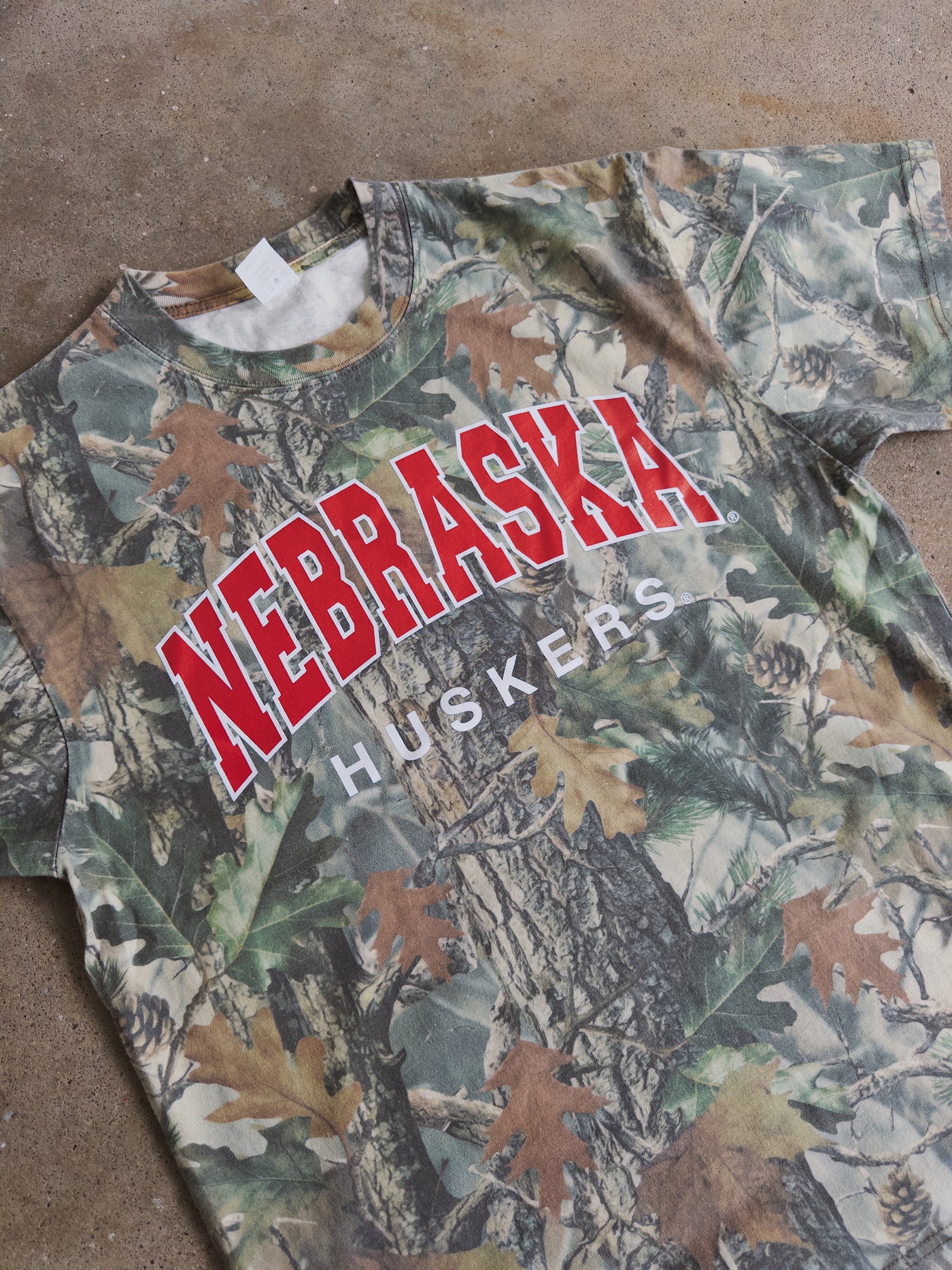 Nebraska Huskers Cotton Tee - Camo