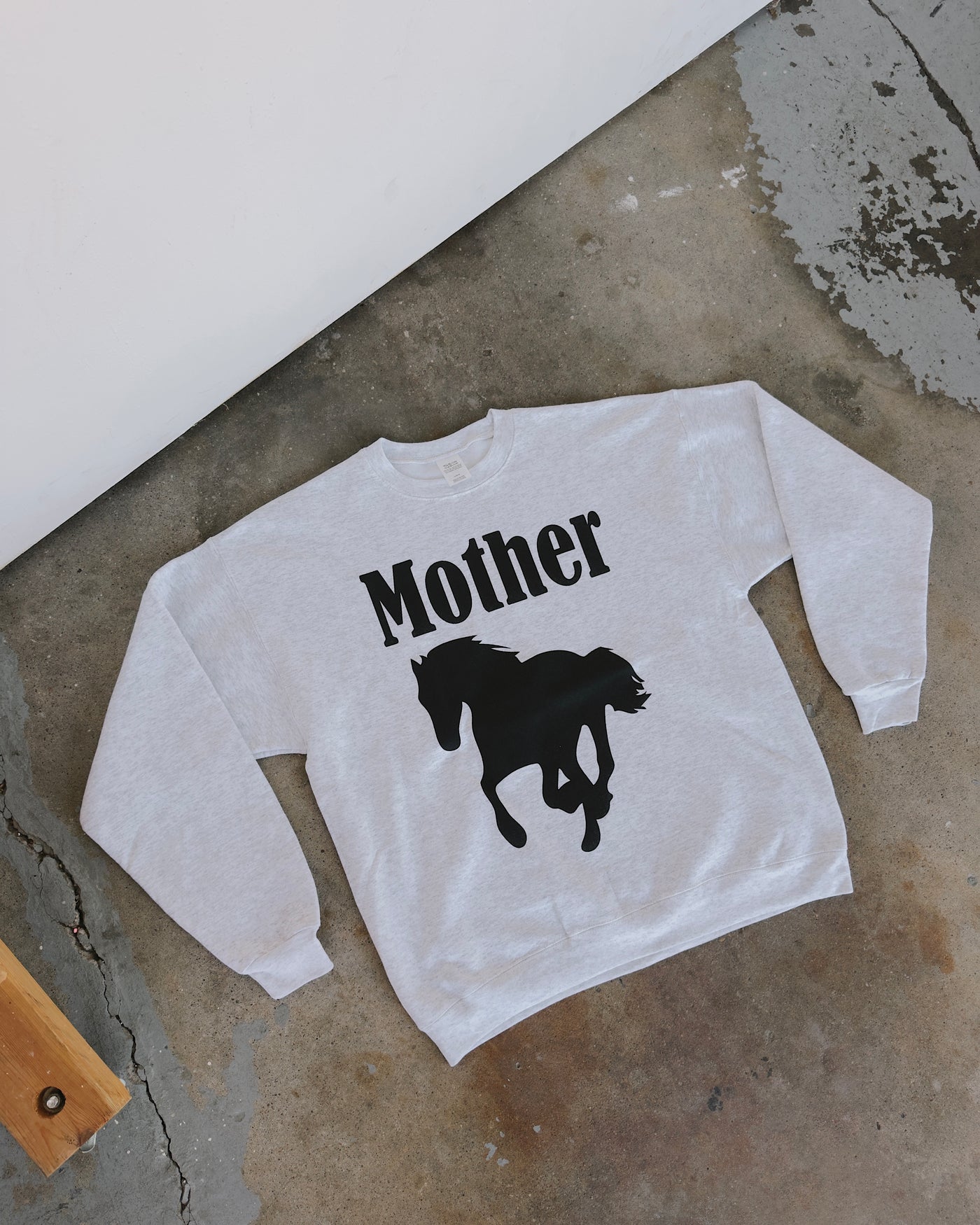 Mother Stallion Horse Sweatshirt - Ash