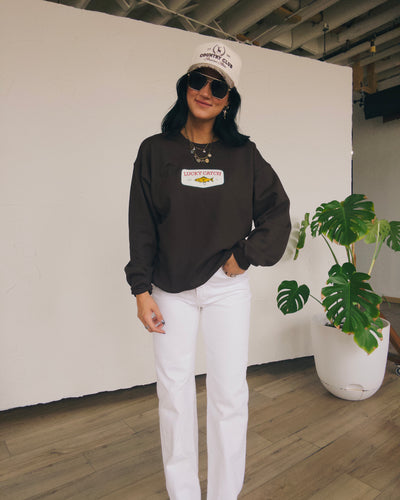 Lucky Catch Sweatshirt - Chocolate