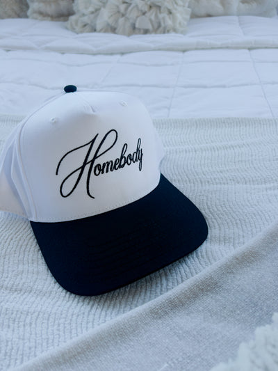 Homebody Trucker Hat - White/Black