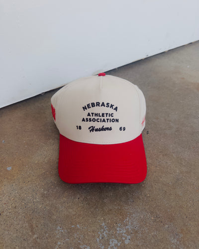 NE Athletic Association Hat - Cream/Red