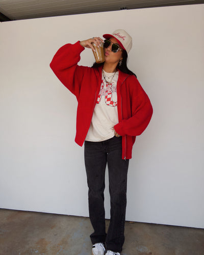 Fieldstone Cardigan - Red