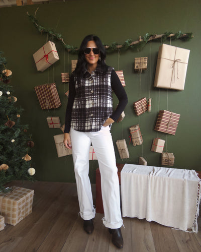 Maplewood Boucle Vest - Black