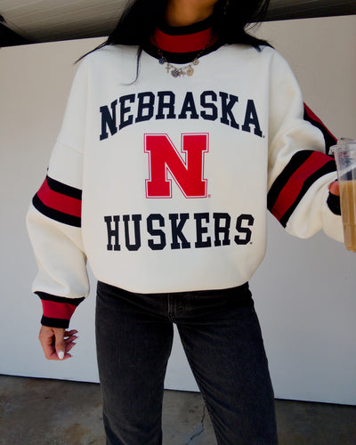 PREORDER Nebraska Mockneck Pullover - Cream