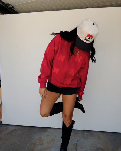 Nebraska Repeat Sweatshirt - Red