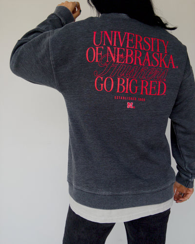 Go Big Red Campus Crew - Charcoal