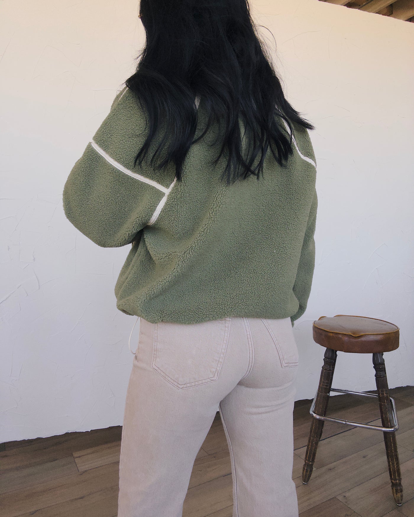 Rustic Ridge Half Zip - Sage