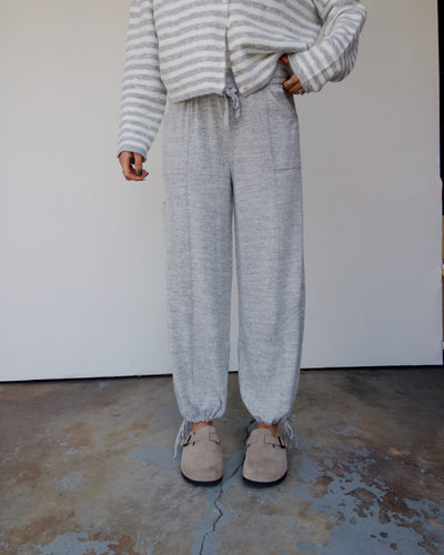 Kira Drawstring Jogger Sweatpants - Grey