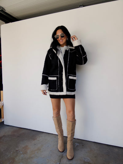 Campfire Suede Jacket - Black