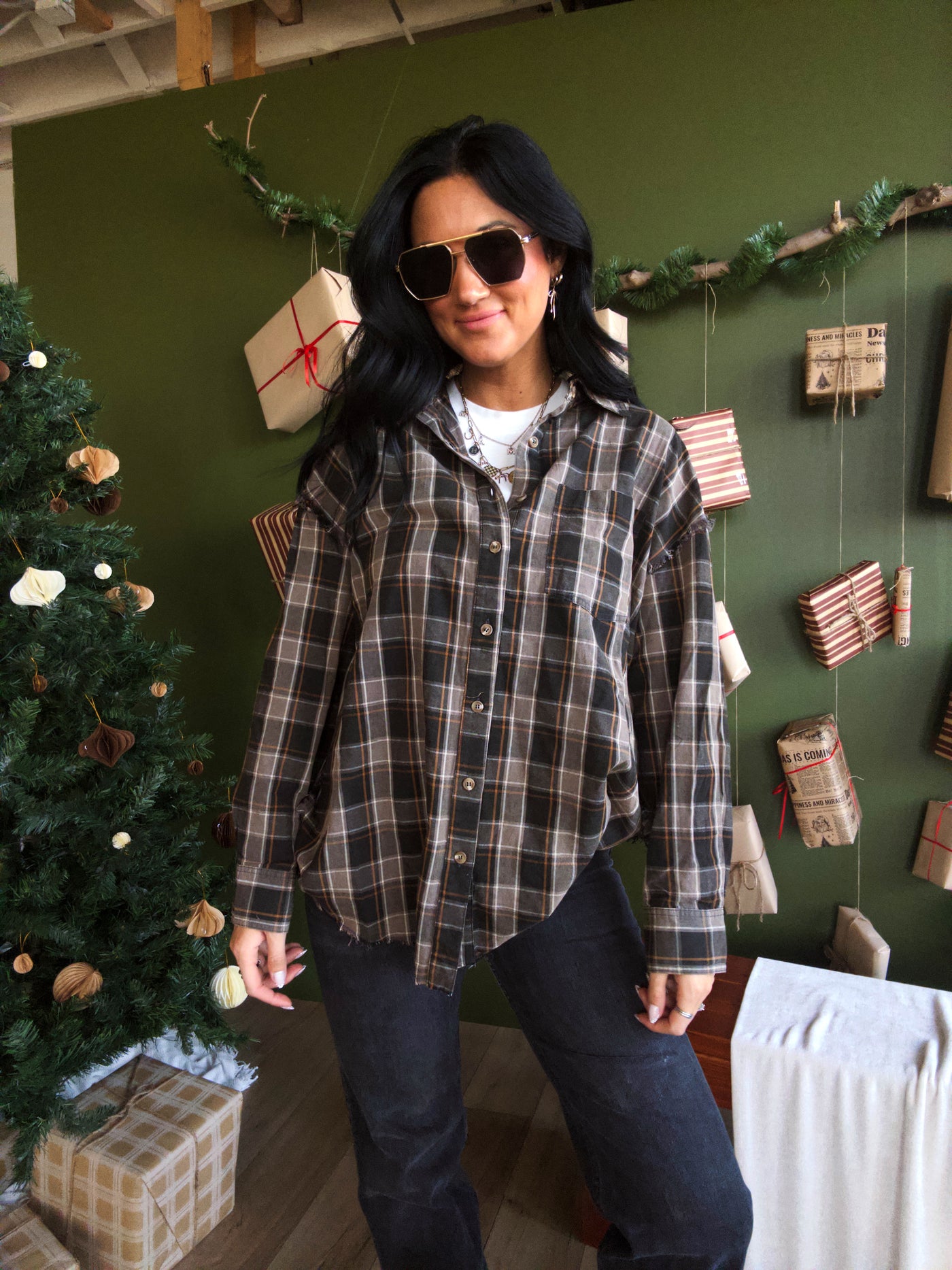 Prairie Smoke Flannel - Black Multi