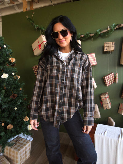 Prairie Smoke Flannel - Black Multi